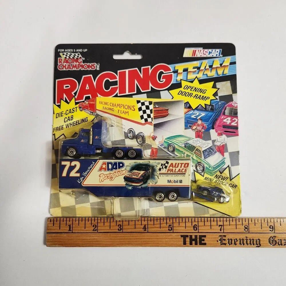 1991 Racing Team Transporter #72 Ken Bouchard With Mini Stock Car
